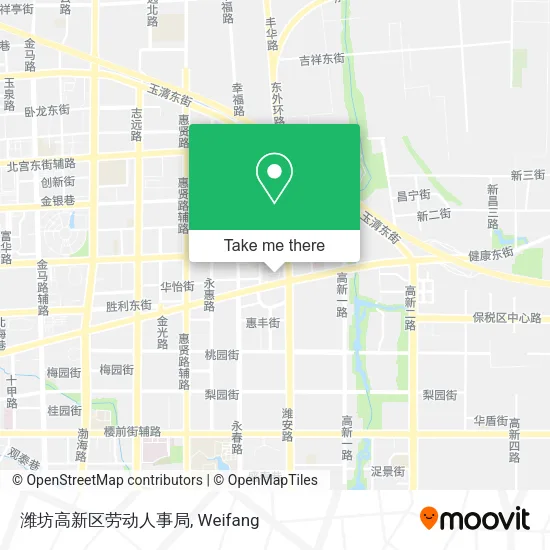 潍坊高新区劳动人事局 map