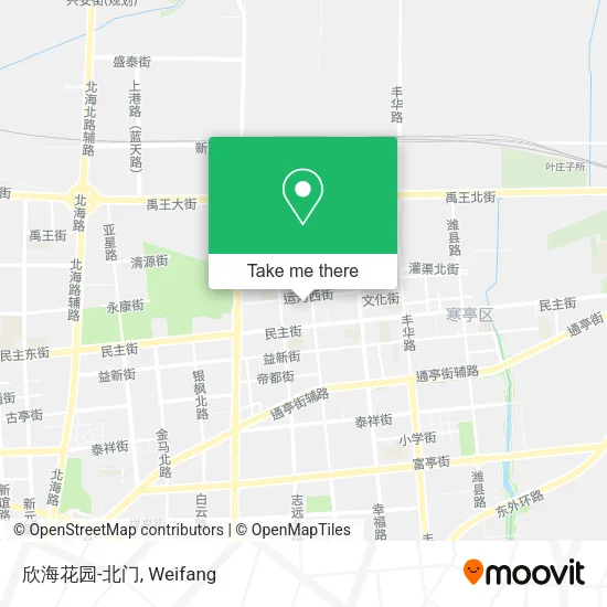欣海花园-北门 map