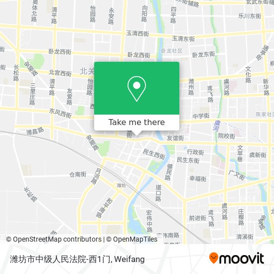 潍坊市中级人民法院-西1门 map
