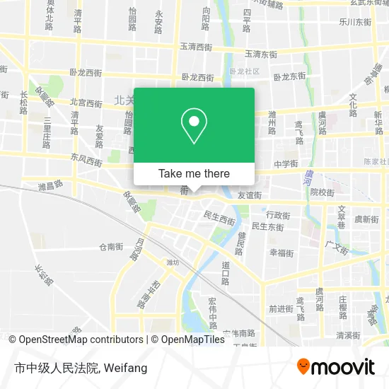 市中级人民法院 map