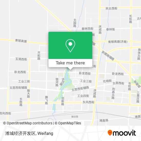 潍城经济开发区 map