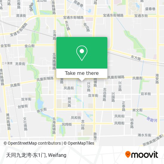 天同九龙湾-东1门 map