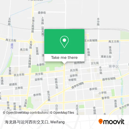 海龙路与运河西街交叉口 map