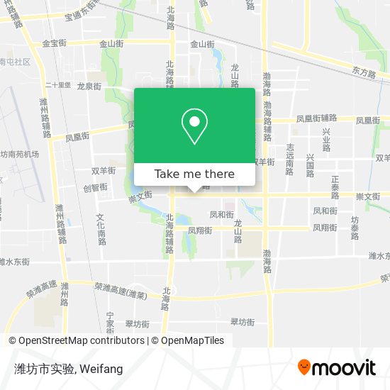 潍坊市实验 map