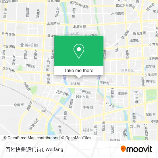 百姓快餐(后门街) map