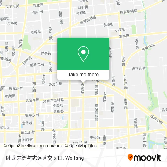 卧龙东街与志远路交叉口 map