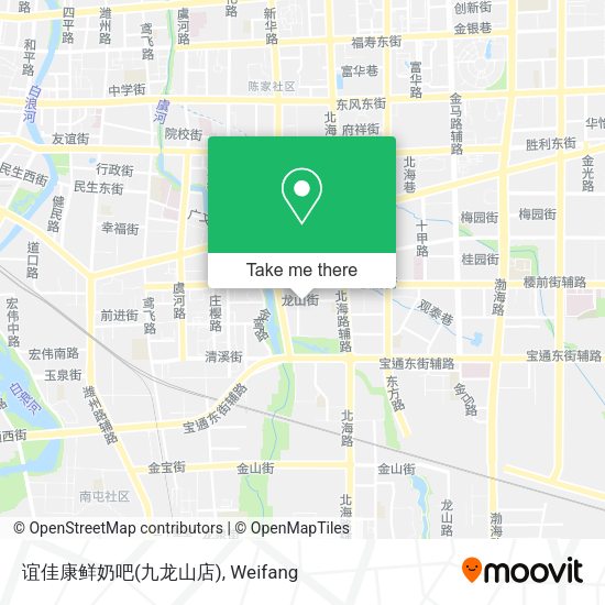 谊佳康鲜奶吧(九龙山店) map
