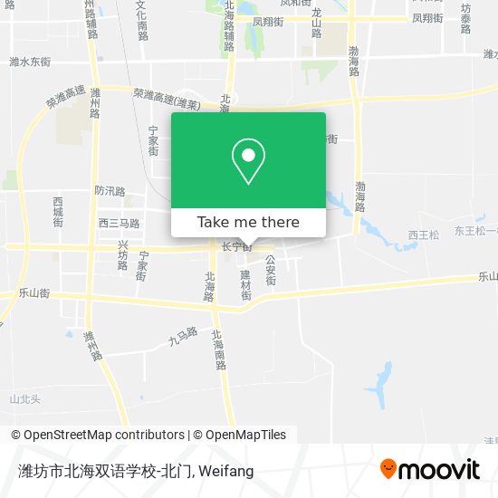 潍坊市北海双语学校-北门 map
