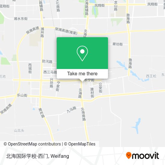 北海国际学校-西门 map