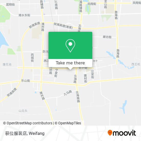 获位服装店 map