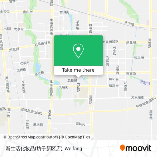 新生活化妆品(坊子新区店) map
