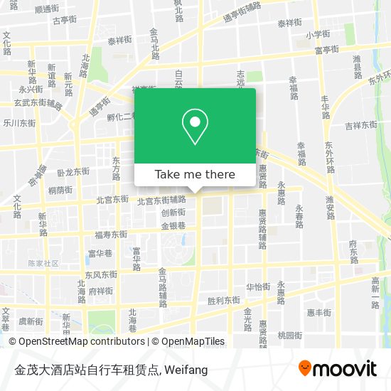 金茂大酒店站自行车租赁点 map