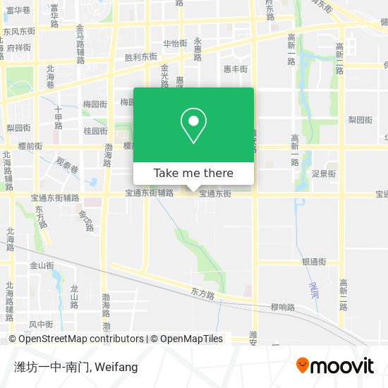 潍坊一中-南门 map