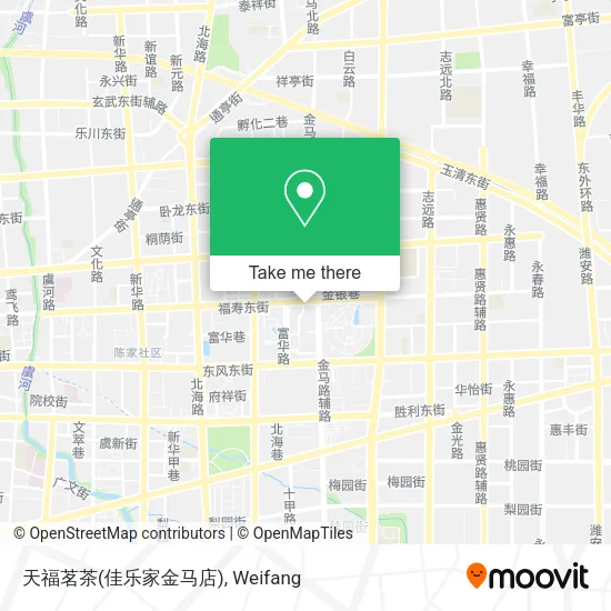 天福茗茶(佳乐家金马店) map