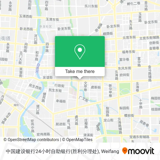 中国建设银行24小时自助银行(胜利分理处) map