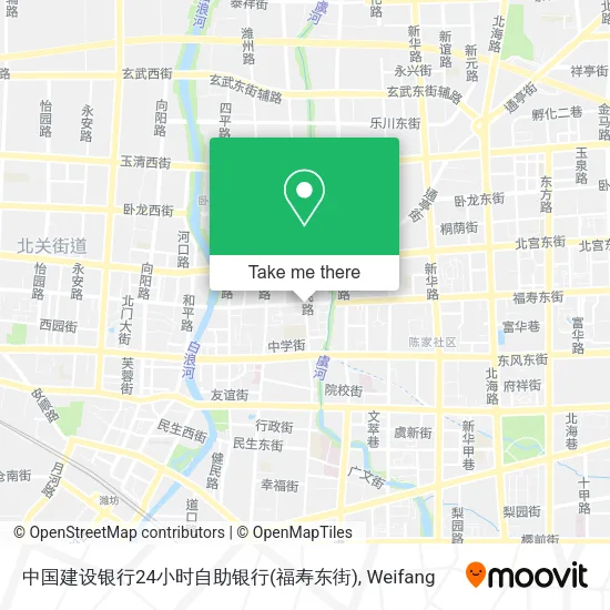 中国建设银行24小时自助银行(福寿东街) map