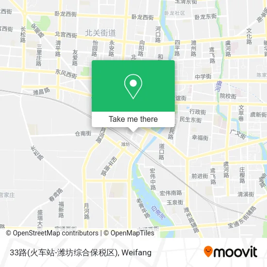 33路(火车站-潍坊综合保税区) map