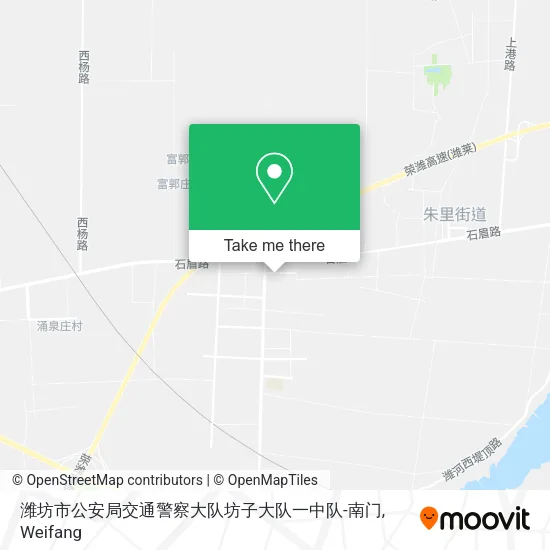 潍坊市公安局交通警察大队坊子大队一中队-南门 map