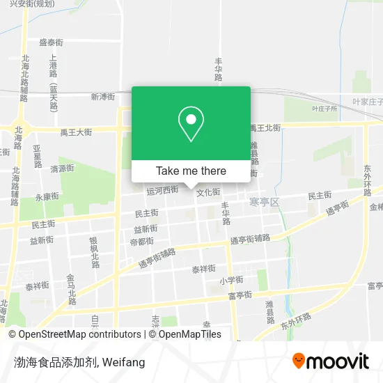 渤海食品添加剂 map