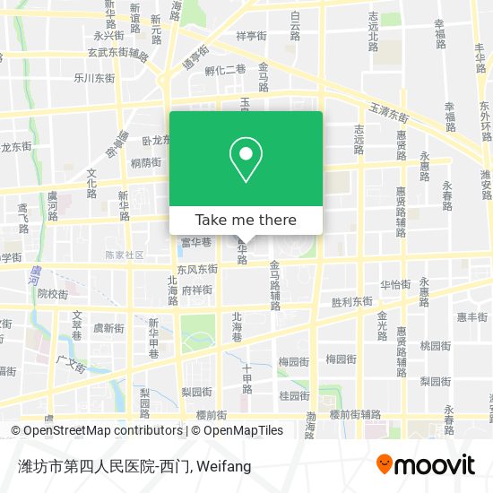 潍坊市第四人民医院-西门 map