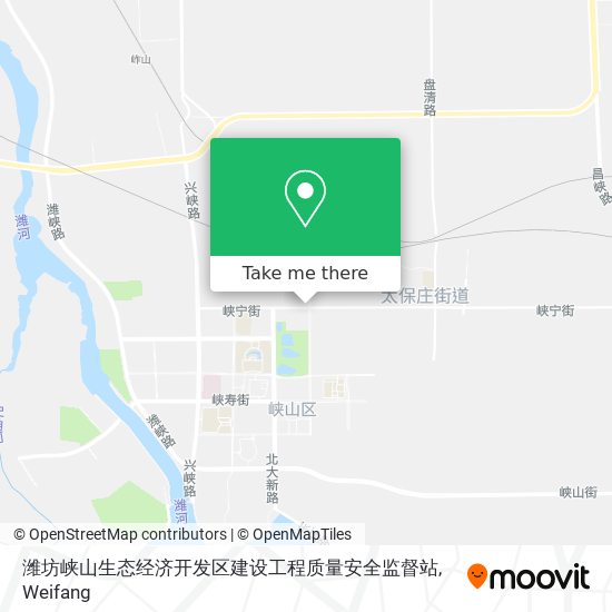 潍坊峡山生态经济开发区建设工程质量安全监督站 map