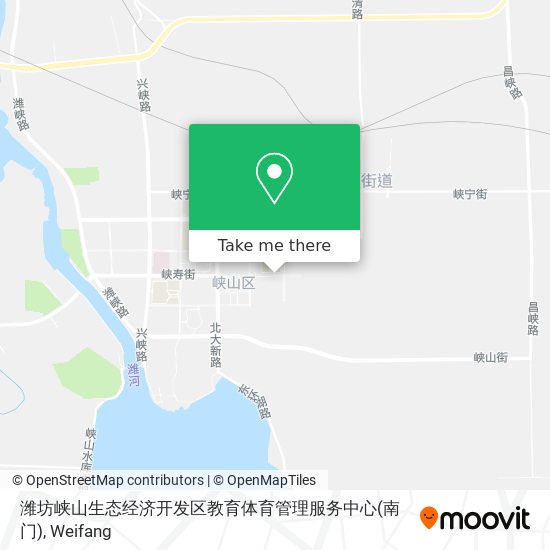 潍坊峡山生态经济开发区教育体育管理服务中心(南门) map