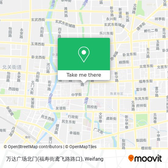 万达广场北门(福寿街鸢飞路路口) map