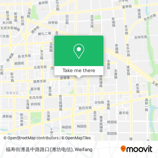 福寿街潍县中路路口(潍坊电信) map
