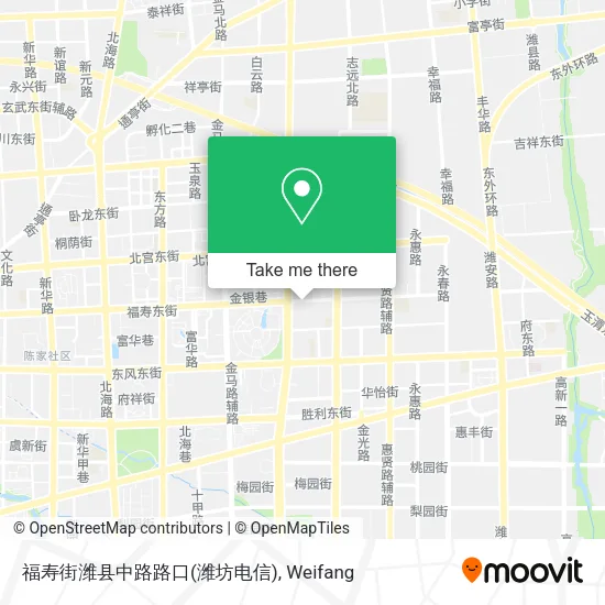 福寿街潍县中路路口(潍坊电信) map