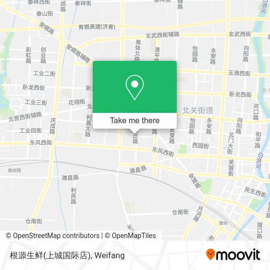 根源生鲜(上城国际店) map