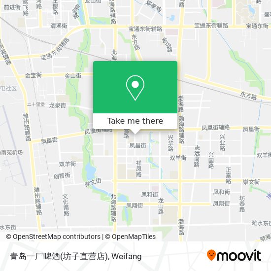 青岛一厂啤酒(坊子直营店) map