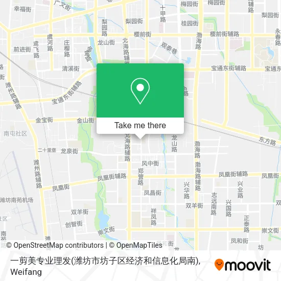 一剪美专业理发(潍坊市坊子区经济和信息化局南) map
