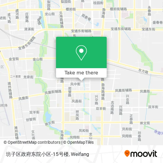 坊子区政府东院小区-15号楼 map