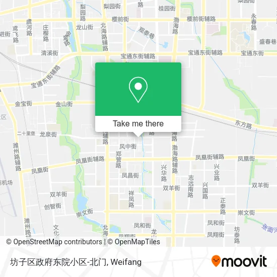 坊子区政府东院小区-北门 map