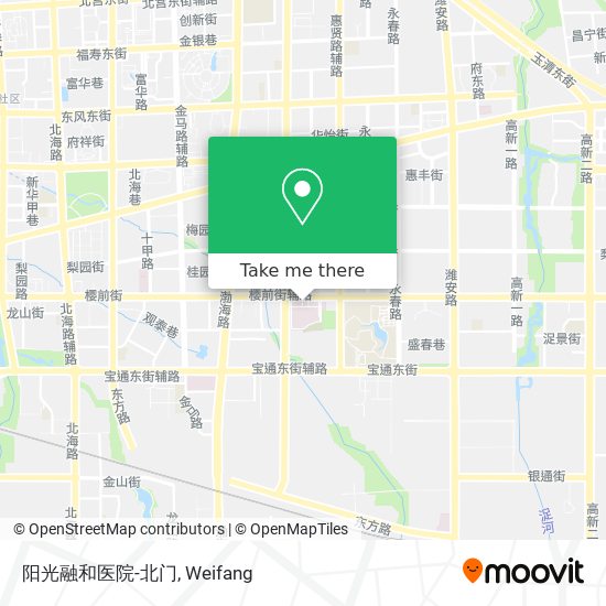 阳光融和医院-北门 map
