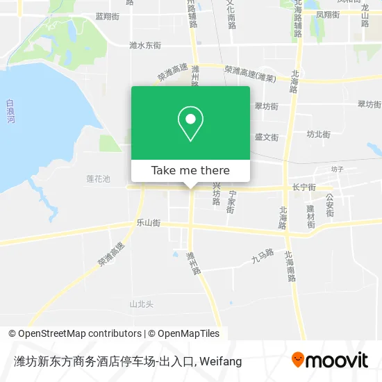 潍坊新东方商务酒店停车场-出入口 map