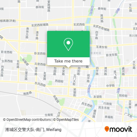 潍城区交警大队-南门 map