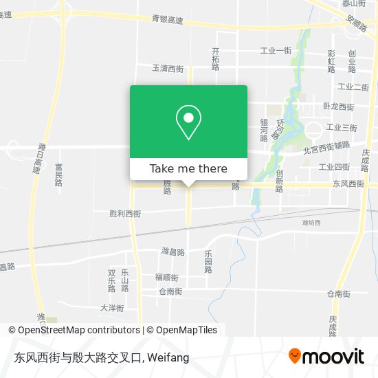 东风西街与殷大路交叉口 map