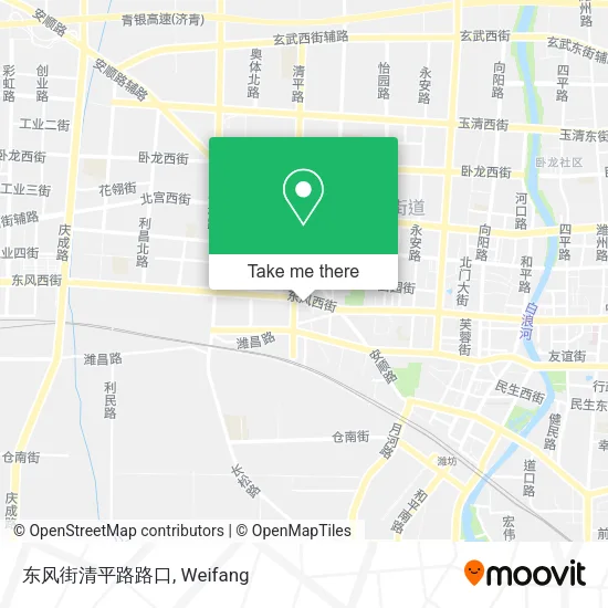 东风街清平路路口 map
