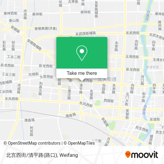 北宫西街/清平路(路口) map