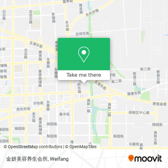金妍美容养生会所 map