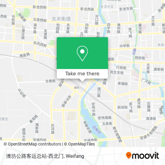 潍坊公路客运总站-西北门 map