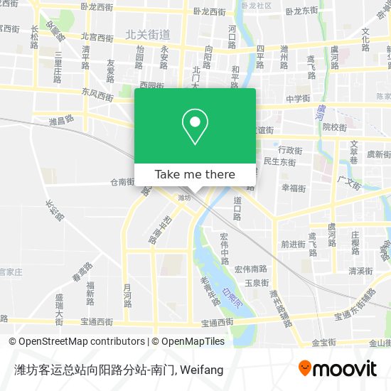 潍坊客运总站向阳路分站-南门 map