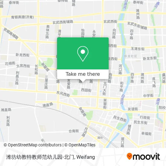 潍坊幼教特教师范幼儿园-北门 map
