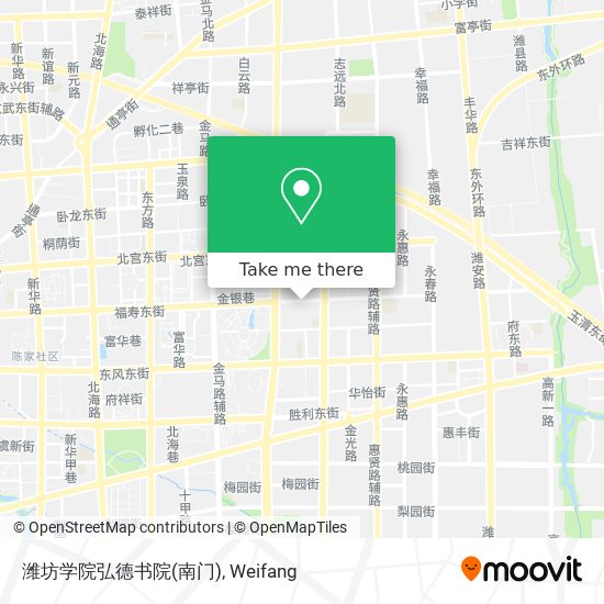 潍坊学院弘德书院(南门) map