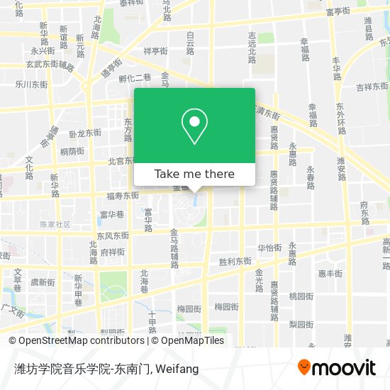 潍坊学院音乐学院-东南门 map