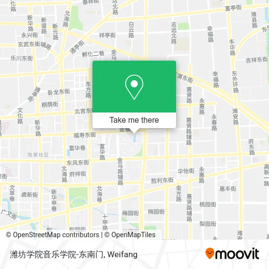 潍坊学院音乐学院-东南门 map