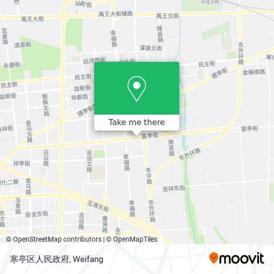 寒亭区人民政府 map