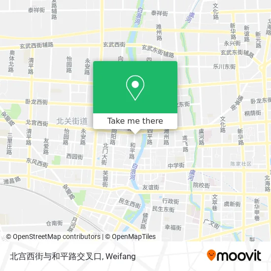 北宫西街与和平路交叉口 map