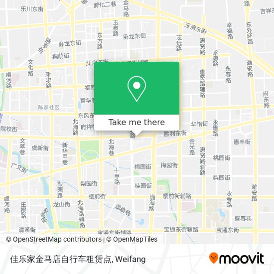 佳乐家金马店自行车租赁点 map